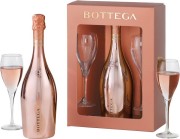 Bottega - Glamour Prosecco Rose Gold met twee glazen - 0.75 - n.m.