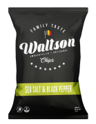 Waltson - Zeezout & zwarte peper Chips - 125 gram