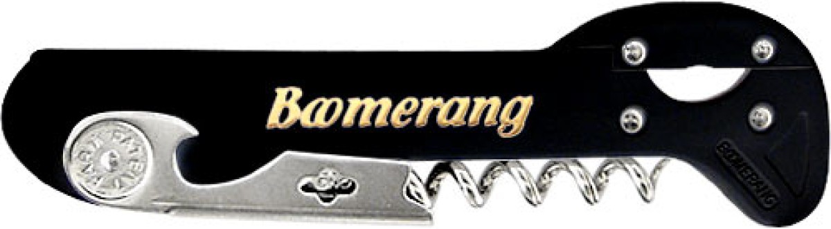 Sommelier Boomerang - Kurkentrekker - Zwart