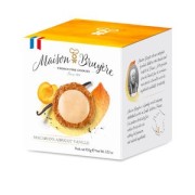 Maison Bruyère - Luchtige krokante macarons met vanille en abrikoos in pakje - 50 gram