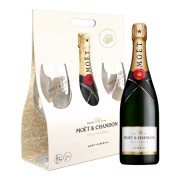 Moët & Chandon - Brut Impérial giftpack met 2 glazen  - 0.75L